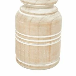 Best Sale 😍 Grayson Lane Natural Wooden Pillar Candle Holder - Set of 3 🎁 -GRAYSON LANE Sales 2022 330859907 AlternateImage4 l