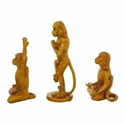 Cheapest ✨ Grayson Lane Gold Polystone Monkey Sculptures - Set of 3 🔔 -GRAYSON LANE Sales 2022 330859908 AlternateImage3 l