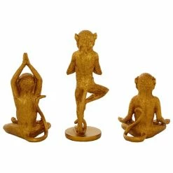 Cheapest ✨ Grayson Lane Gold Polystone Monkey Sculptures - Set of 3 🔔 -GRAYSON LANE Sales 2022 330859908 AlternateImage5 l