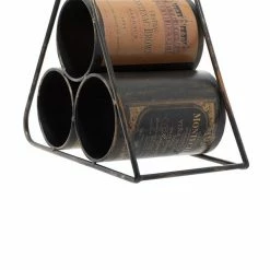 Best deal 🛒 Grayson Lane 6-in x 10-in Black Metal Wine rack ❤️ -GRAYSON LANE Sales 2022 330859909 AlternateImage3 l