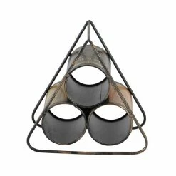 Best deal 🛒 Grayson Lane 6-in x 10-in Black Metal Wine rack ❤️ -GRAYSON LANE Sales 2022 330859909 AlternateImage4 l