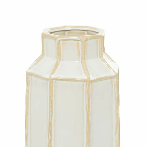 Budget 🔔 Grayson Lane White Ceramic Vase 🤩 3 Budget 🔔 Grayson Lane White Ceramic Vase 🤩 - Image 3