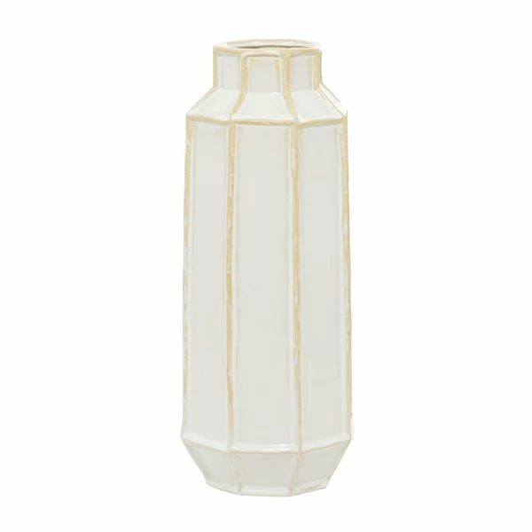 Budget 🔔 Grayson Lane White Ceramic Vase 🤩 1 Budget 🔔 Grayson Lane White Ceramic Vase 🤩
