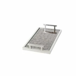 Top 10 👍 Grayson Lane Silver Mango Wood Trays - Set of 2 🔔 -GRAYSON LANE Sales 2022 330859917 AlternateImage4 l