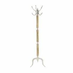 Flash Sale 🤩 Grayson Lane Silver and Brown 5-hook 🧥 Coat Stand 👏 -GRAYSON LANE Sales 2022 330859920 AlternateImage5 l