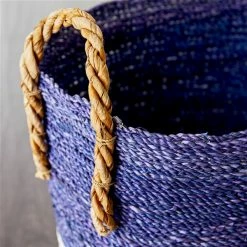 Cheapest 🎉 Grayson Lane Blue Sea Grass Storage Baskets - Set of 3 ⌛ -GRAYSON LANE Sales 2022 330859924 AlternateImage3 l