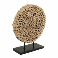New 👏 Grayson Lane Brown Teak Wood Abstract Sculpture 🔔 -GRAYSON LANE Sales 2022 330859930 AlternateImage3 l