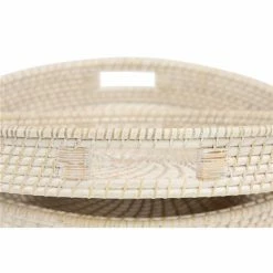 Coupon 🔔 Grayson Lane Boho Cream Wood Trays - Set of 2 🧨 -GRAYSON LANE Sales 2022 330859932 AlternateImage2 l