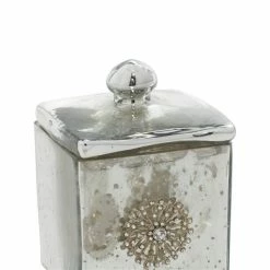 Brand new ✔️ Grayson Lane Glam Silver Glass Decorative Jar 🎁 7 Brand new ✔️ Grayson Lane Glam Silver Glass Decorative Jar 🎁 -GRAYSON LANE Sales 2022 330859943 AlternateImage2 l