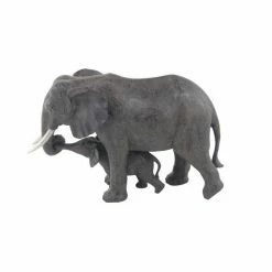 Buy ✔️ Grayson Lane Dark Grey Polystone Elephant Sculpture 👍