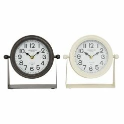 Flash Sale ⭐ Grayson Lane Standard Analog Round Tabletop Clock - Set of 2 🌟