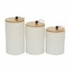 Best deal 🔥 Grayson Lane White Ceramic Decorative Jars - Set of 3 ⌛
