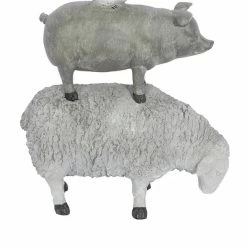 Outlet 🌟 Grayson Lane Grey Polystone Stacking Animals Sculpture 🎁 -GRAYSON LANE Sales 2022 330859959 AlternateImage2 l