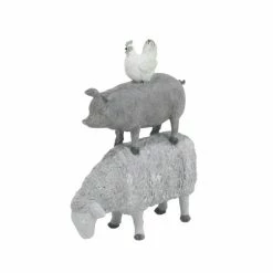 Outlet 🌟 Grayson Lane Grey Polystone Stacking Animals Sculpture 🎁 -GRAYSON LANE Sales 2022 330859959 AlternateImage4 l