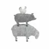 Outlet 🌟 Grayson Lane Grey Polystone Stacking Animals Sculpture 🎁
