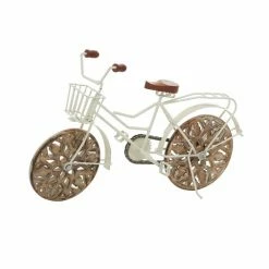Promo ✨ Grayson Lane White Metal Bicycle Sculpture 🧨