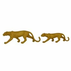 New 🎁 Grayson Lane Gold Polystone Leopard Sculptures - Set of 2 🛒 -GRAYSON LANE Sales 2022 330859973 AlternateImage4 l