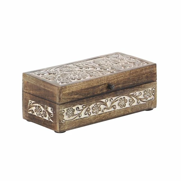Discount โ๏ธ Grayson Lane Natural Brown Mango Wood Boxes - Set of 3 ๐ฏ 5 Discount โ๏ธ Grayson Lane Natural Brown Mango Wood Boxes - Set of 3 ๐ฏ - Image 5