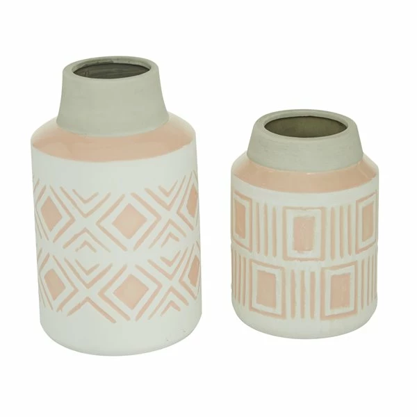 Budget 🛒 Grayson Lane White Stoneware Vase - Set of 2 ❤️ 5 Budget 🛒 Grayson Lane White Stoneware Vase - Set of 2 ❤️ - Image 5