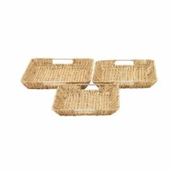 Budget 😍 Grayson Lane Sea Grass Trays - Set of 3 ⭐