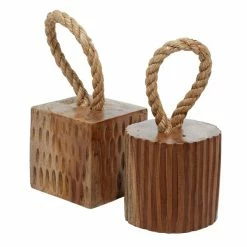Cheapest 😉 Grayson Lane Brown Teak Wood Sculptures - Set of 2 ❤️ -GRAYSON LANE Sales 2022 330860012 AlternateImage3 l