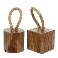 Cheapest 😉 Grayson Lane Brown Teak Wood Sculptures - Set of 2 ❤️ -GRAYSON LANE Sales 2022 330860012 AlternateImage5 l