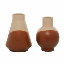 Flash Sale 👏 Grayson Lane Tan Ceramic Vases - Set of 2 ❤️ -GRAYSON LANE Sales 2022 330860029 AlternateImage4 l