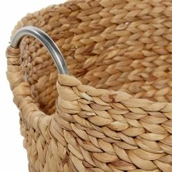 Best Pirce ⌛ Grayson Lane Tan Sea Grass Storage Baskets - Set of 3 😉 -GRAYSON LANE Sales 2022 330860033 AlternateImage3 l