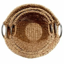 Best Pirce ⌛ Grayson Lane Tan Sea Grass Storage Baskets - Set of 3 😉 -GRAYSON LANE Sales 2022 330860033 AlternateImage5 l