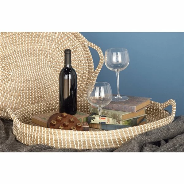 Best deal ⭐ Grayson Lane Brown Sea Grass Trays - Set of 2 🥰 2 Best deal ⭐ Grayson Lane Brown Sea Grass Trays - Set of 2 🥰 - Image 2
