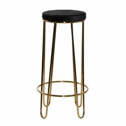 Flash Sale 👍 Grayson Lane Gold Bar Height (27-in to 35-in) Upholstered Bar Stool ⌛ -GRAYSON LANE Sales 2022 330860048 AlternateImage5 l