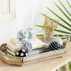 Buy 👏 Grayson Lane Black and White Ceramic Vase Fillers - Set of 6 ✨ -GRAYSON LANE Sales 2022 330860057 AlternateImage1 l