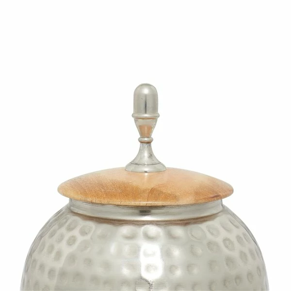 Budget 🎉 Grayson Lane Silver Decorative Jar 💯 3 Budget 🎉 Grayson Lane Silver Decorative Jar 💯 - Image 3