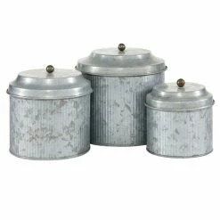 Budget ๐ Grayson Lane Silver Decorative Jars - Set of 3 ๐ 8 Budget ๐ Grayson Lane Silver Decorative Jars - Set of 3 ๐ -GRAYSON LANE Sales 2022 330860069 AlternateImage4 l