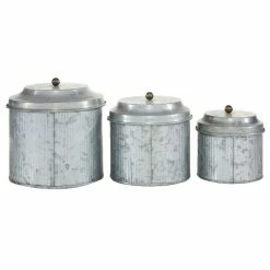 Budget ๐ Grayson Lane Silver Decorative Jars - Set of 3 ๐ 9 Budget ๐ Grayson Lane Silver Decorative Jars - Set of 3 ๐ -GRAYSON LANE Sales 2022 330860069 AlternateImage6 l