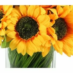 Promo ✔️ Grayson Lane 14-in x 14-in Natural Artificial Foliage - Yellow Plastic and Ceramic 🔥 -GRAYSON LANE Sales 2022 330861410 AlternateImage2 l