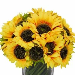 Promo ✔️ Grayson Lane 14-in x 14-in Natural Artificial Foliage - Yellow Plastic and Ceramic 🔥 -GRAYSON LANE Sales 2022 330861410 AlternateImage3 l