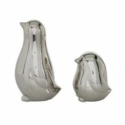 Best deal ⌛ Grayson Lane Set of 2 4-in, 7-in Silver Contemporary Bird Sculpture - Porcelain 👏 -GRAYSON LANE Sales 2022 330861412 AlternateImage3 l