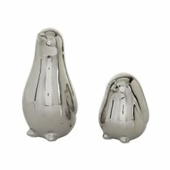Best deal ⌛ Grayson Lane Set of 2 4-in, 7-in Silver Contemporary Bird Sculpture - Porcelain 👏 -GRAYSON LANE Sales 2022 330861412 AlternateImage4 l