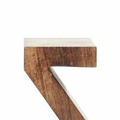 Cheap 💯 Grayson Lane Set of 2 8-in x 5-in Dark Brown Contemporary A Z Bookends - Mango Wood 😀 -GRAYSON LANE Sales 2022 330861423 AlternateImage3 l