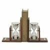 Discount 🎁 Grayson Lane 7-in x 6-in Coastal Bookends - Brown Aluminum 😀