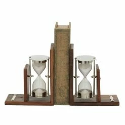 Discount 🎁 Grayson Lane 7-in x 6-in Coastal Bookends - Brown Aluminum 😀