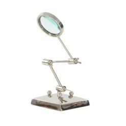 Budget 🤩 Grayson Lane 20-in x 6-in x 6-in Traditional Magnifying Glass - Silver Aluminum ❤️ -GRAYSON LANE Sales 2022 330861427 AlternateImage4 l