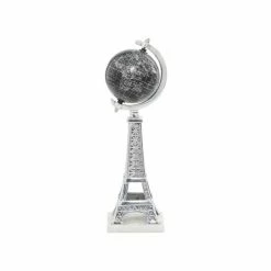 Coupon 🧨 Grayson Lane 14-in x 5-in Glam Globe - Silver Aluminum ✔️