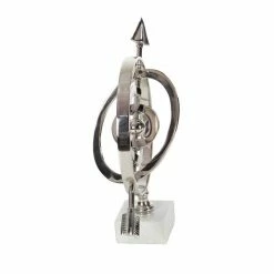 Best reviews of 🔥 Grayson Lane 13-in x 7-in Glam Globe - Silver Aluminum 👍 -GRAYSON LANE Sales 2022 330861435 AlternateImage4 l