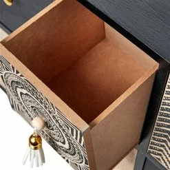 Best reviews of 🥰 Grayson Lane 11-in x 13-in Eclectic Jewelry Box - Black Faux Leather ✨ -GRAYSON LANE Sales 2022 330861436 AlternateImage2 l