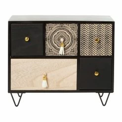Best reviews of 🥰 Grayson Lane 11-in x 13-in Eclectic Jewelry Box - Black Faux Leather ✨ -GRAYSON LANE Sales 2022 330861436 AlternateImage5 l