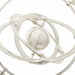 Deals 🛒 Grayson Lane 15-in x 10-in Glam Globe - Silver Aluminum 🌟 -GRAYSON LANE Sales 2022 330861439 AlternateImage2 l