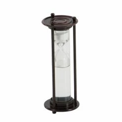 Flash Sale 👍 Grayson Lane 9-in x 3-in x 3-in Traditional Timer - Silver Brass 🧨 -GRAYSON LANE Sales 2022 330861443 AlternateImage4 l