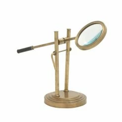 Cheap 👏 Grayson Lane 25-in x 8-in x 8-in Traditional Magnifying Glass - Gold Aluminum 🛒